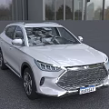 White Modern SUV With Sleek Lines Large Grille And Alloy Wheels Outdoor