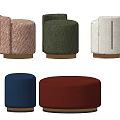 modern sofa stool fabric sofa stool 3d model