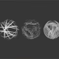 Spherical Organ Structures With Transparent Netlike Fibrous Hair Texture Design