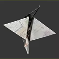 Unique Origami Crane Design Furniture Decor Made From Vintage Paper Materials