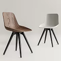 Modern Design Accent Chairs Featuring Wooden And White Frames With Black Legs