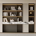 Bookcase Bookshelf Display Cabinet Book Ornaments Multifunctional Decorative Cabinet Combination Bookcase Open Bookcase 3d model