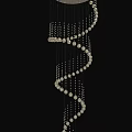 Elegant Floor Lamp With Crystal Pendant Decor By Window With Tree View