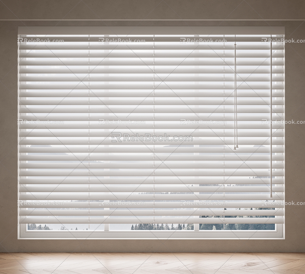 Venetian blinds Curtain Shangri-La Curtain Honeycomb Curtain Vertical Curtain Roman Curtain Cloth Curtain 3d model