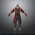 Fantasy Character Design With White Beard Red Robe Green Pants And Golden Accents