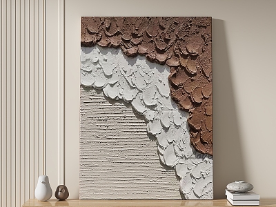 abstract texture decorative painting 3d model