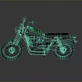 Green Vintage Motorcycle With Black Seat Classic Design And Chrome Details