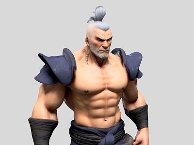 Men Japanese Samurai Ronin Japanese Ronin Muscle Male Yasso 3d model