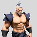 Men Japanese Samurai Samurai Ronin Japanese Ronin Muscle Male Yasso 3d model