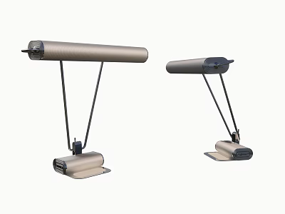 Sleek Modern Desk Lamp With Adjustable Arm And Sturdy Metal Base Design 3d model