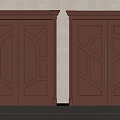 Copper entrance door copper door villa door opposite door entrance door double door 3d model