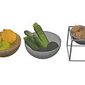 Fresh Fruits in Wooden Bowl Black Bowl and Metal Stand with Lemons Limes Avocados