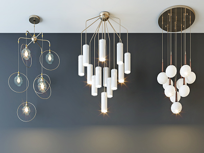 Modern chandelier fashion simple metal chandelier combination model