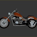 Modern Motorcycle Two-wheeled Motocross Motorcycle 3d model