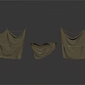 Brown Hanging Fabric Structures With Three Suspended Rope Draped Designs