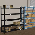Modern Shelf Express Rack Storage Rack 3d model