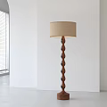Middle Ancient Solid Wood Floor Lamp 3d model