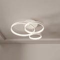 Modern Contemporary Ceiling Light Fixtures Combination With Circular And Rectangular Designs 3d model