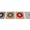 Square Rugs With Intricate Patterns Multiple Color Options And Classic Design Styles 3d model