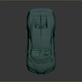 Turquoise Sports Car With Sleek Design And Black Wheels On Dark Background