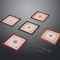 Billiard Pool Table Pool Cue Billiard Rack Billiard Table PBR Item 3d model