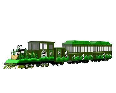 Modern Train 3d model