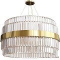 Modern Chandelier Loft Concept Brass Gold Chariot 3d model