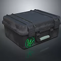 Durable Black Hardware Toolbox With Green Crown KING Logo And Sturdy Handle 3d model