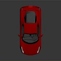 Red Sports Car With Sleek Modern Design And Shiny Exterior Wheels