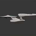 Modern Spaceship Fighting Spaceship Aircraft 3d model