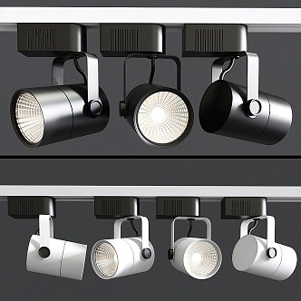 Track downlight 3d model