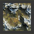 Natural Garden Landscape Model With Mountainous Terrain And Lush Green Vegetation Areas
