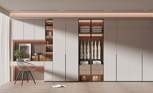 Modern wardrobe 3d model