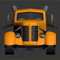 Yellow Vintage Tow Truck With 3D Rendered Design And Rescue Equipment