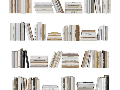 Stacked Books And Magazines With Various Colors Sizes And Styles On 3d model