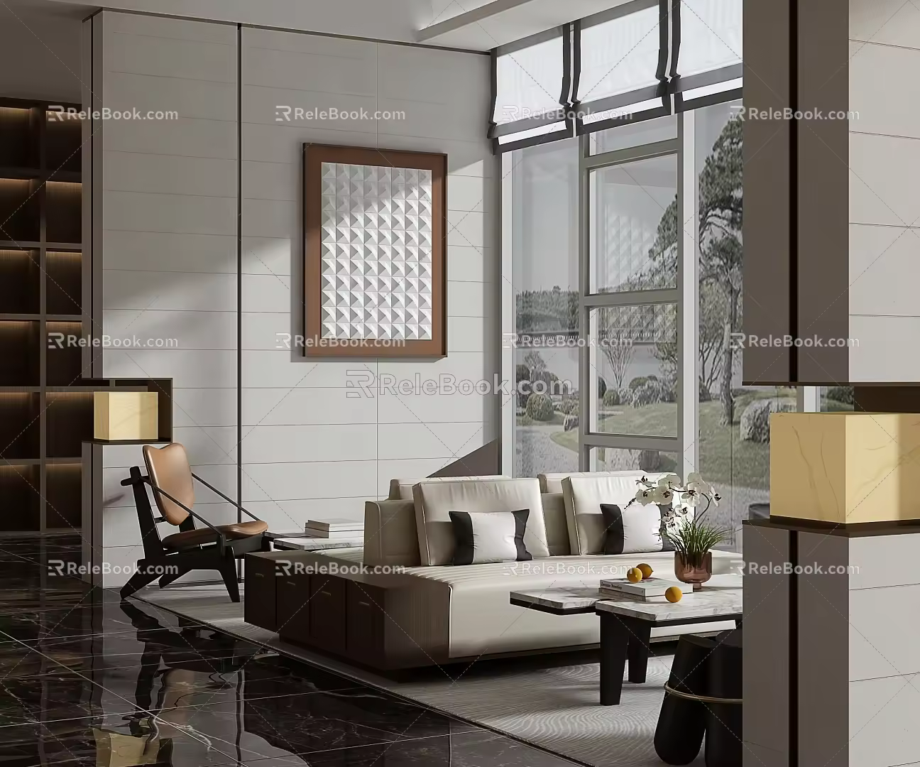 Sales Office Negotiation Area Rest Area 3d model