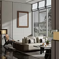 Sales Office Negotiation Area Rest Area 3d model
