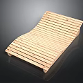 Wooden Curved Slat Furniture For Bed Frame Support With Natural Structure