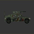 Bulletproof Car Armed Jeep Armed Car Armed Bulletproof Car Military Jeep Off-road Jeep Humvee 3d model