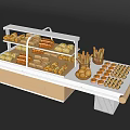Bread Display Cabinet 3d model