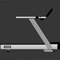 Modern Treadmill With Digital Display Screen And Black White Frame For Home Use 3d model