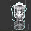 Modern kerosene lamp lantern 3d model