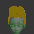 Realistic Mannequin Head Featuring Gray Brown Braided Hair And Updo Hairstyle