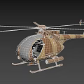 Brown And Beige Helicopter Model With Twin Rotor Transparent Cockpit Design