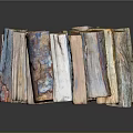 Natural Colored Stacked Firewood Logs Household Supplies For Home Heating Decor