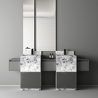 Bathroom Cabinet Bathroom Cabinet Washstand 3d model