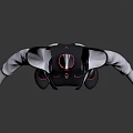 Futuristic Techwear Outfit With Armored Vest White Long Sleeves Purple Leggings And Mechanical Boots