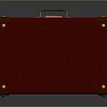 Vibrant Red Suitcase Perfect For Everyday Use With Classic Design And Strong Structure 3d model