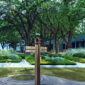 Scenic Area Billboard Featuring Tourist Map Information Panel And Natural Green Surroundings