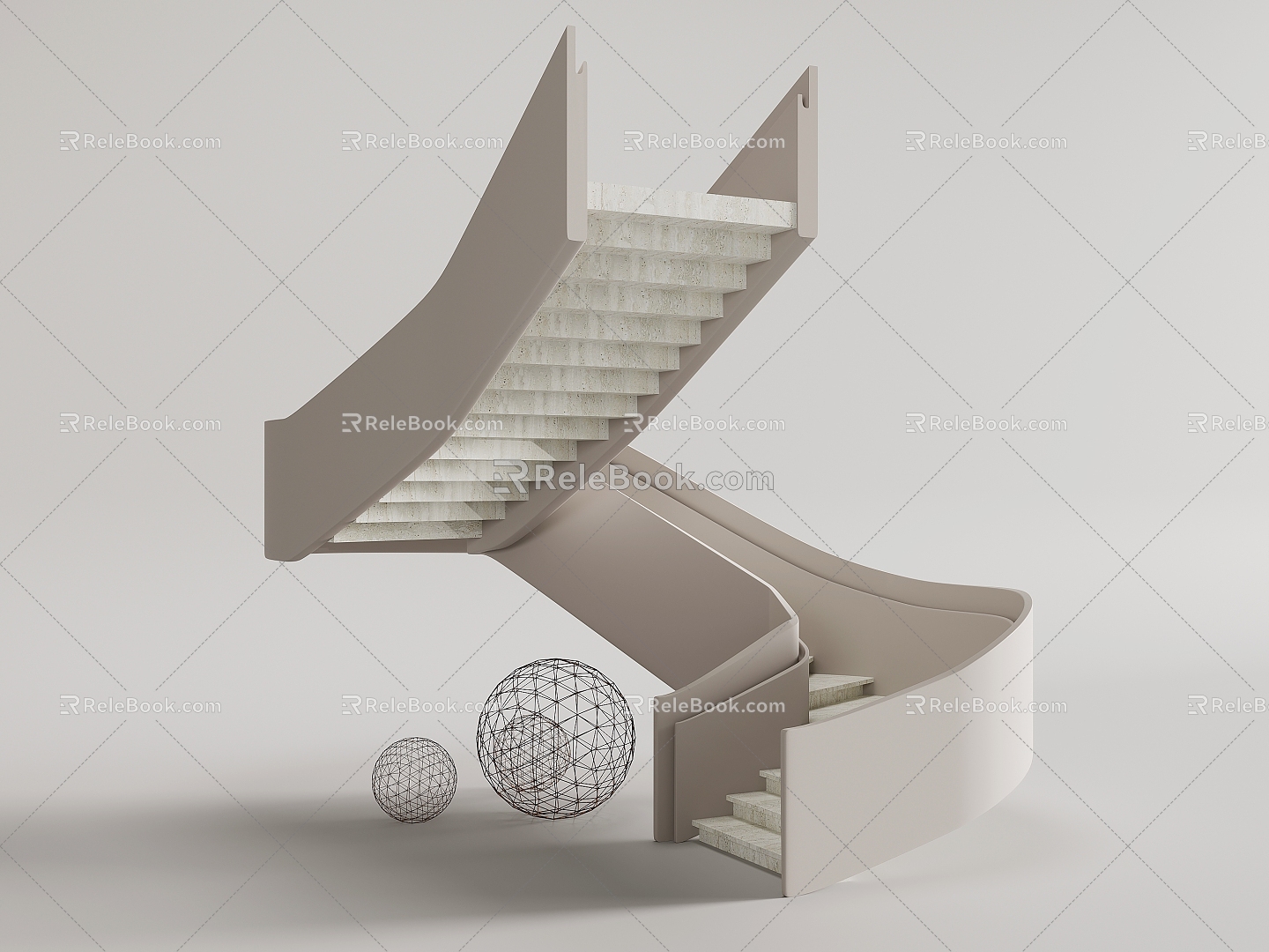 revolving staircase model